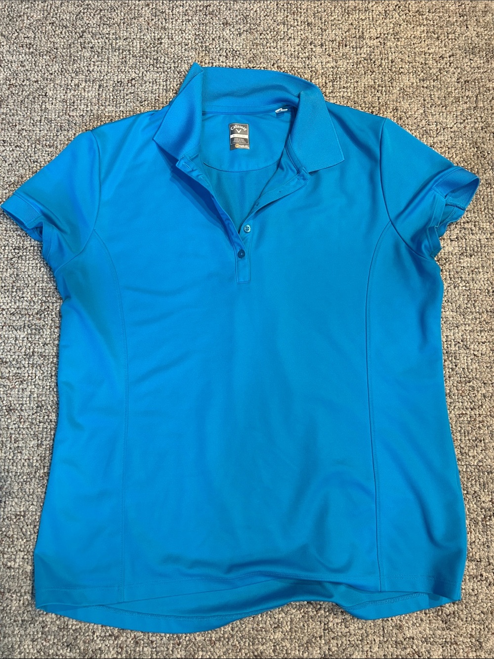 Callaway Women’s Bright Blue Short-Sleeve Polo Shirt